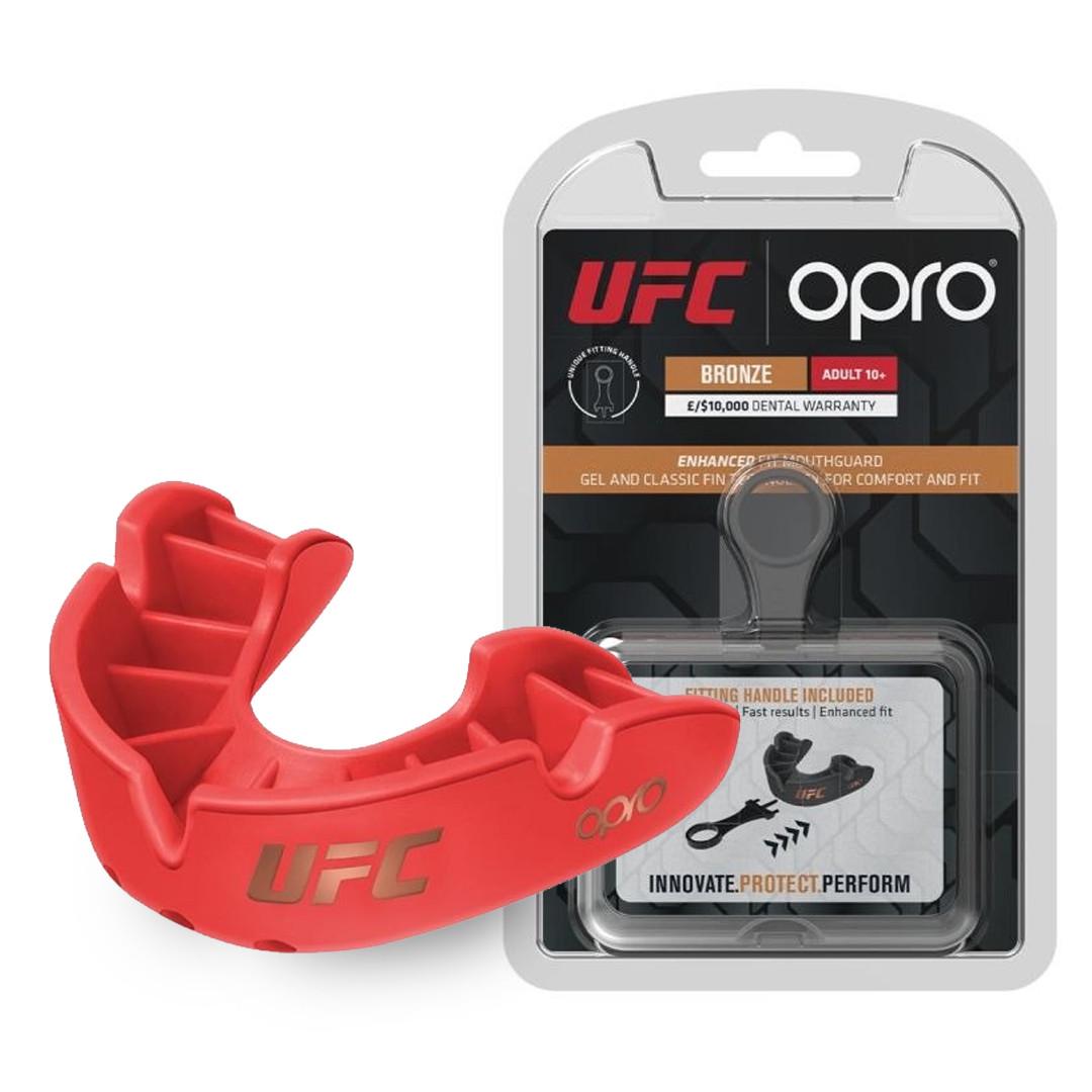 Капа Opro Bronze UFC детская возраст до 10 Red (102513002) - фото 9