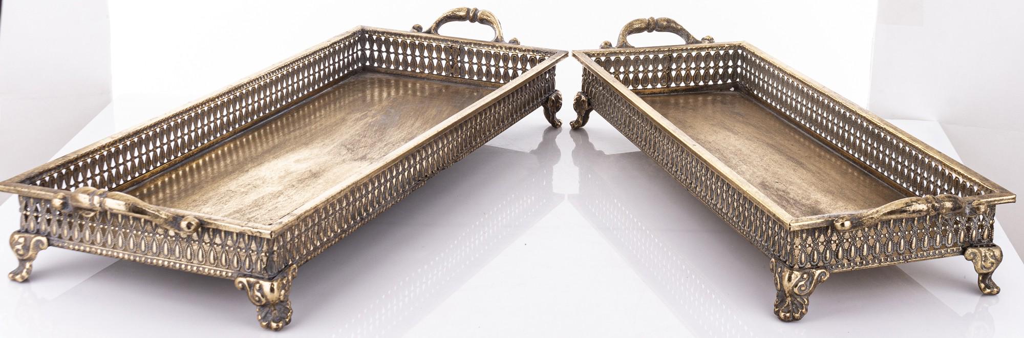 Набір таць декоративних 2 шт. 11x60x20/11x65x25 см (166609) - фото 3