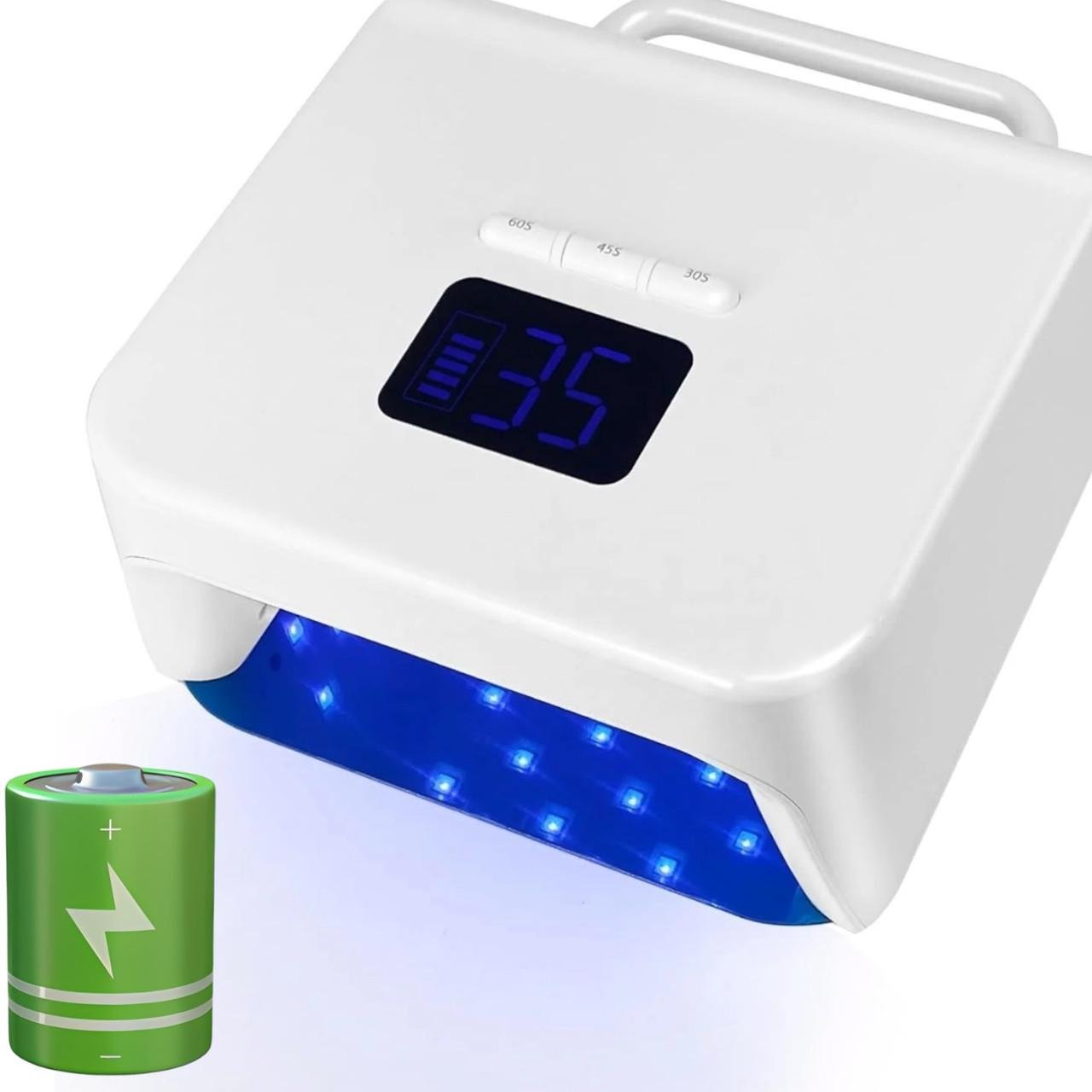 Лампа UV/LED беспроводная BY10 9600 mAh 220 Вт Белый - фото 11 Лампа UV/LED беспроводная BY10 9600 mAh 220 Вт Белый - фото 11