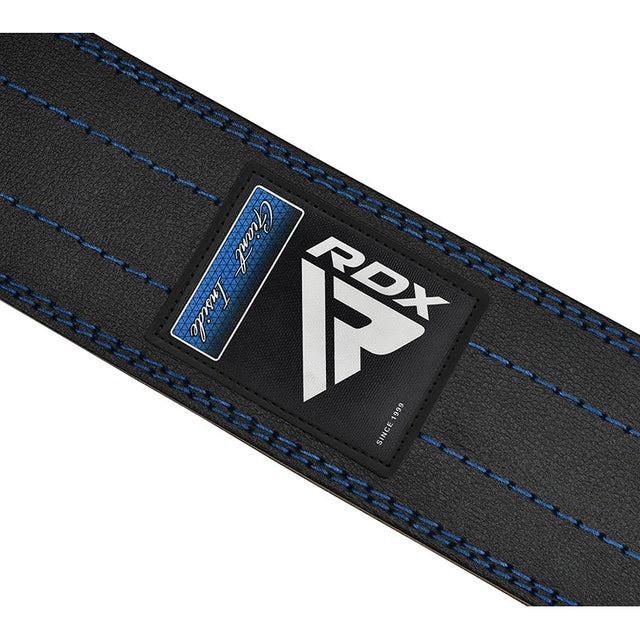 Пояс для пауэрлифтинга RDX кожаный RD1 XL Blue (WPB-RD1U-XL) - фото 4