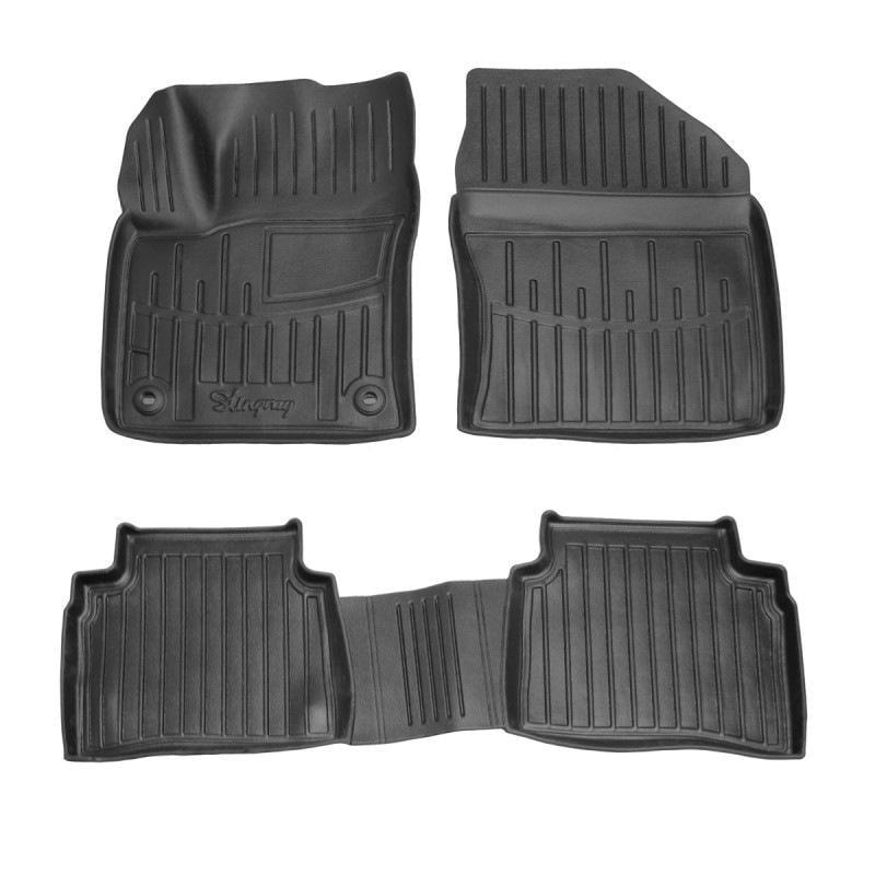 Коврики Stingray 3D для Toyota Prius 2015-2022 гг. полиуретан 4 шт. Черный (132321)