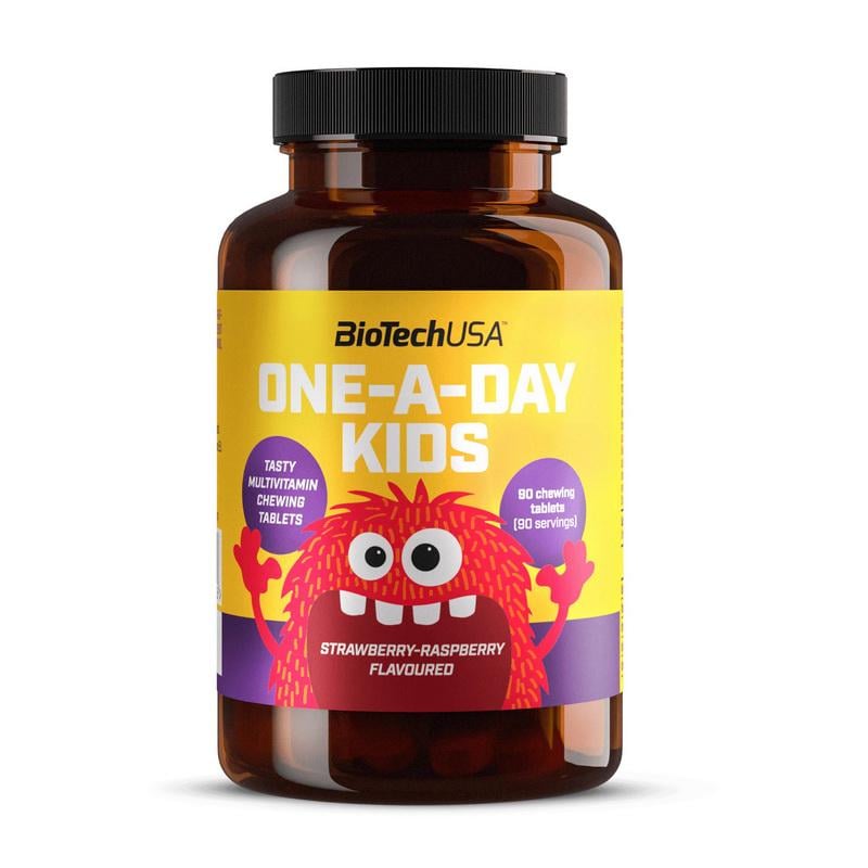 Витамины для детей BioTech One-A-Day Kids 90 жев. табл. Клубника-малина