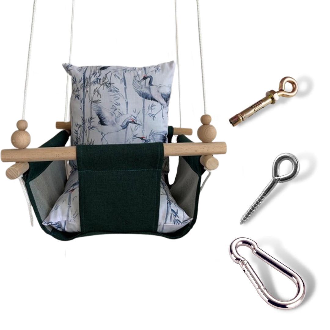 Дитяча гойдалка Infancy Лелеки Темно-зелений (9885299)