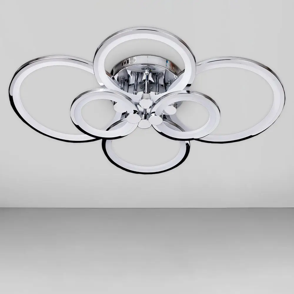 Люстра светодиодная Svet SY-5332/2+2+2 CR DIMMER 188W с пультом Хром