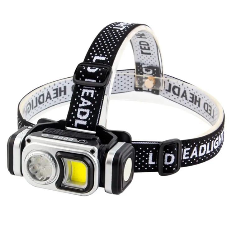Фонарь налобный HX-Т60-5SMD влагозащитный аккумуляторный 4 режима красный свет SMD (3100879214)
