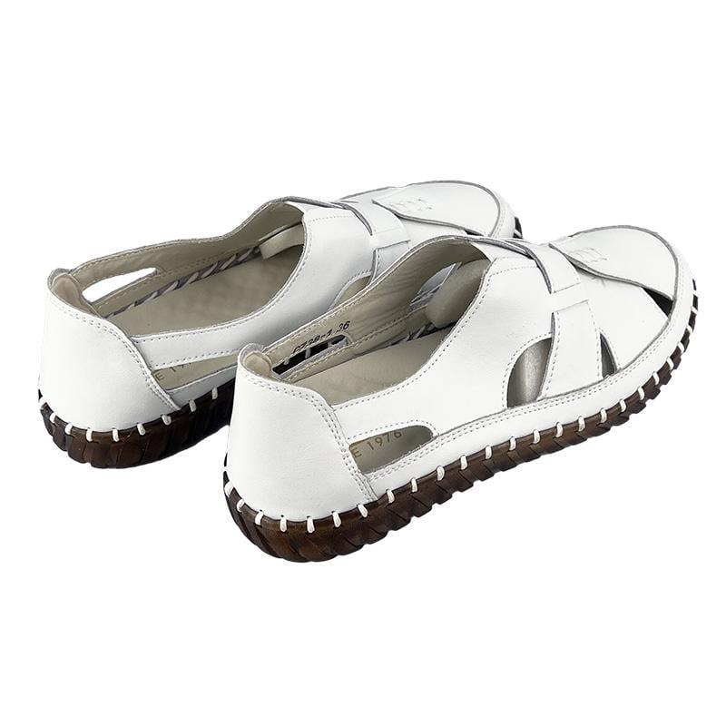 Мокасини жіночі шкіряні 10738-1 p. 36 23 см Білий - фото 4