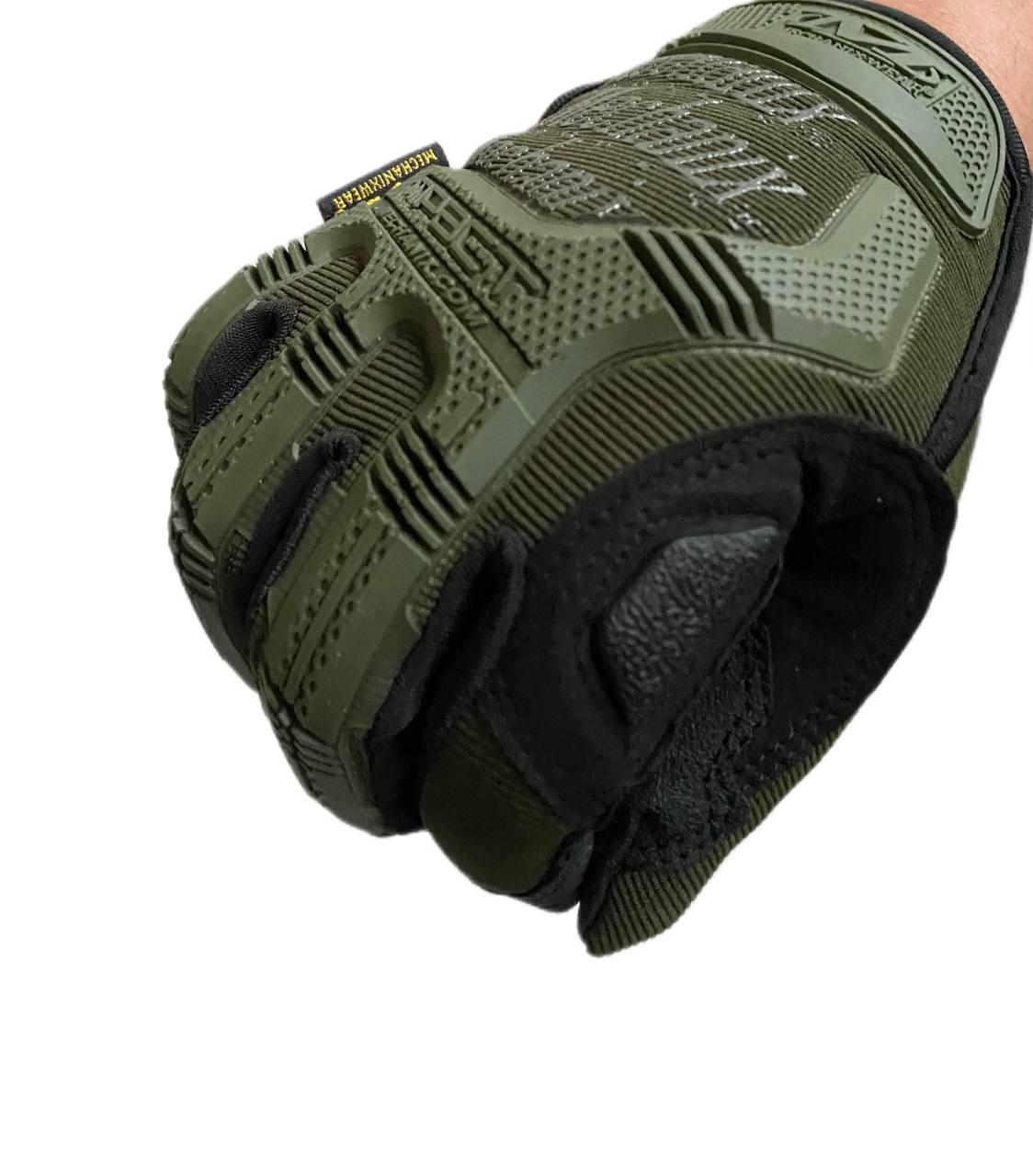 Перчатки Mechanix Wear M-Pact Gloves с пальчиками XL Олива (12852795) - фото 5