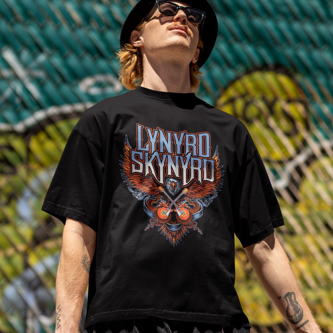 Футболка унисекс Lynyrd Skynyrd Eagle 2XL Черный (0000011630)