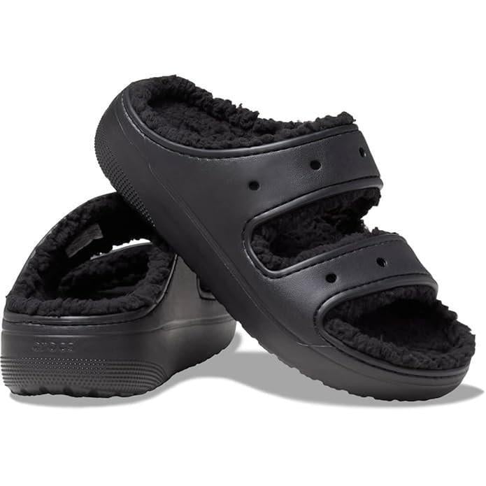Сабо жіночі утеплені Crocs Classic Cozzzy р. 38-39 Чорний (19619)