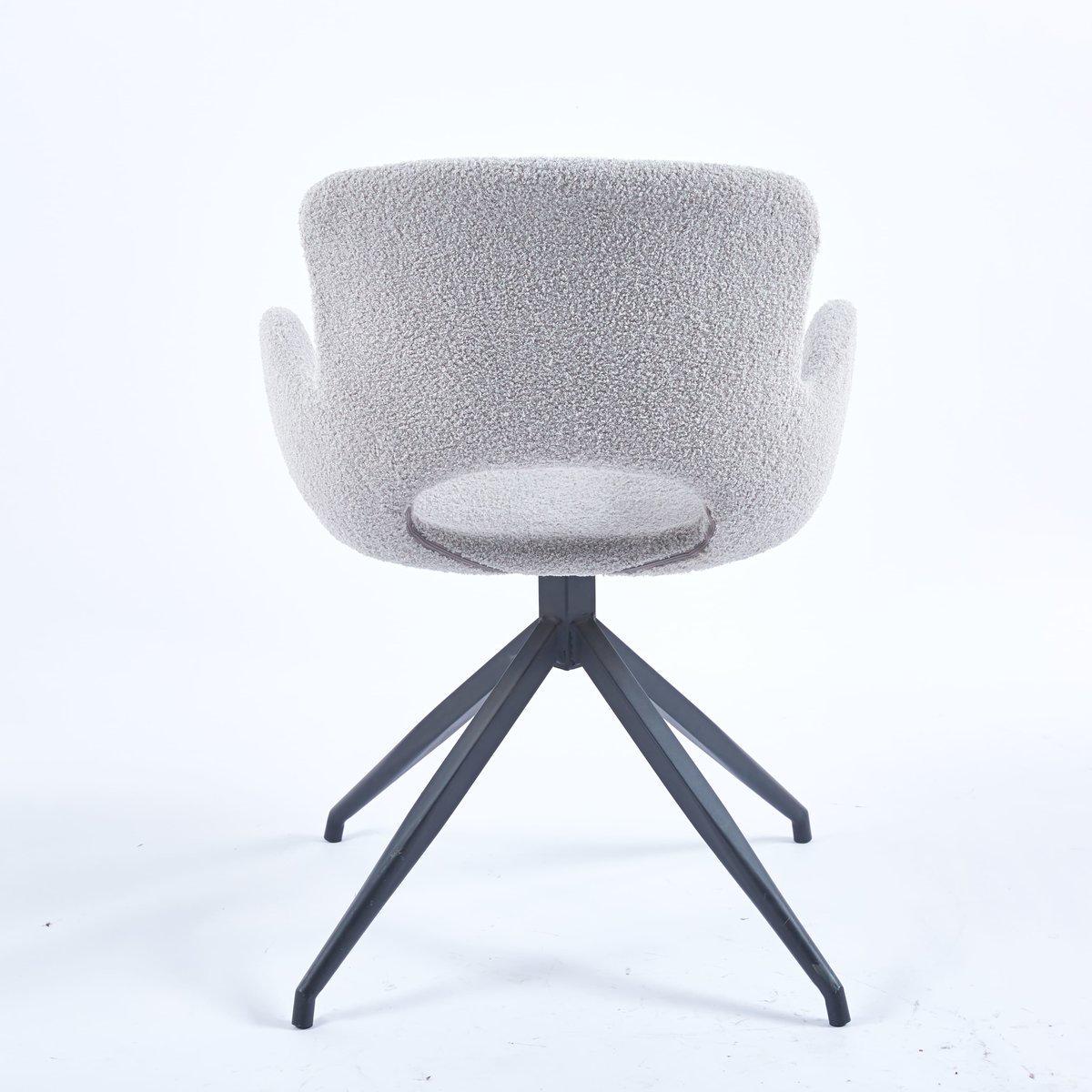 Стул Intarsio GERDA с оборотом 180° Черный/Светло-серый (18290199) - фото 5 Стул Intarsio GERDA с оборотом 180° Черный/Светло-серый (18290199) - фото 5