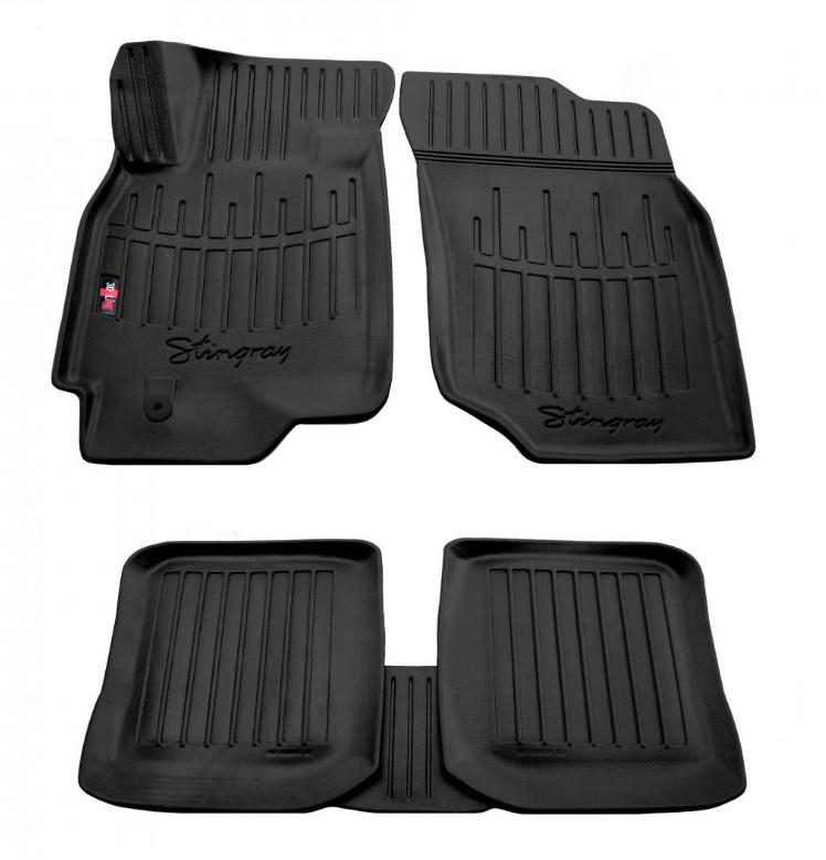 Коврики резиновые Stingray для Mitsubishi Lancer IX 2003-2009 с бортом 5 шт. (5013055)