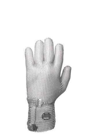 Перчатка кольчужная металлическая 5-ти палая Niroflex 2000 с металлическим крючком рукав 75 мм XL (GS2111407016)