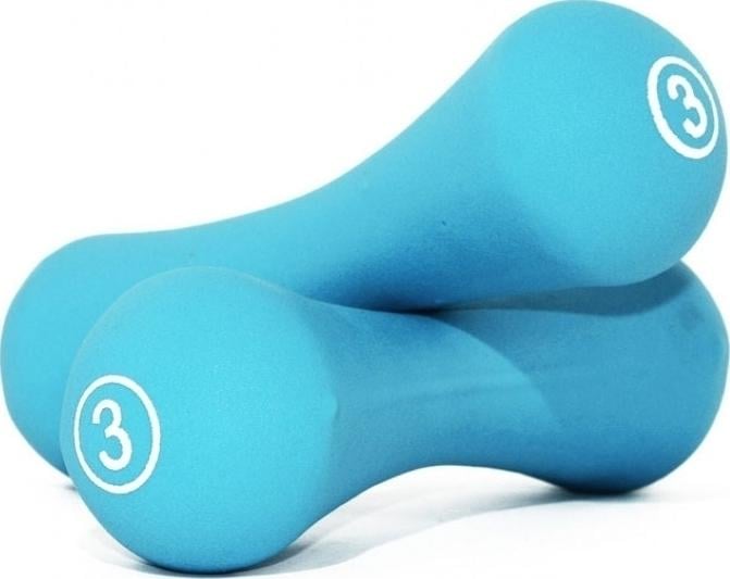 Гантелі LiveUp NEOPRENE DUMBBELL 2 шт. 3,0 кг Блакитний (LS2002-B3)