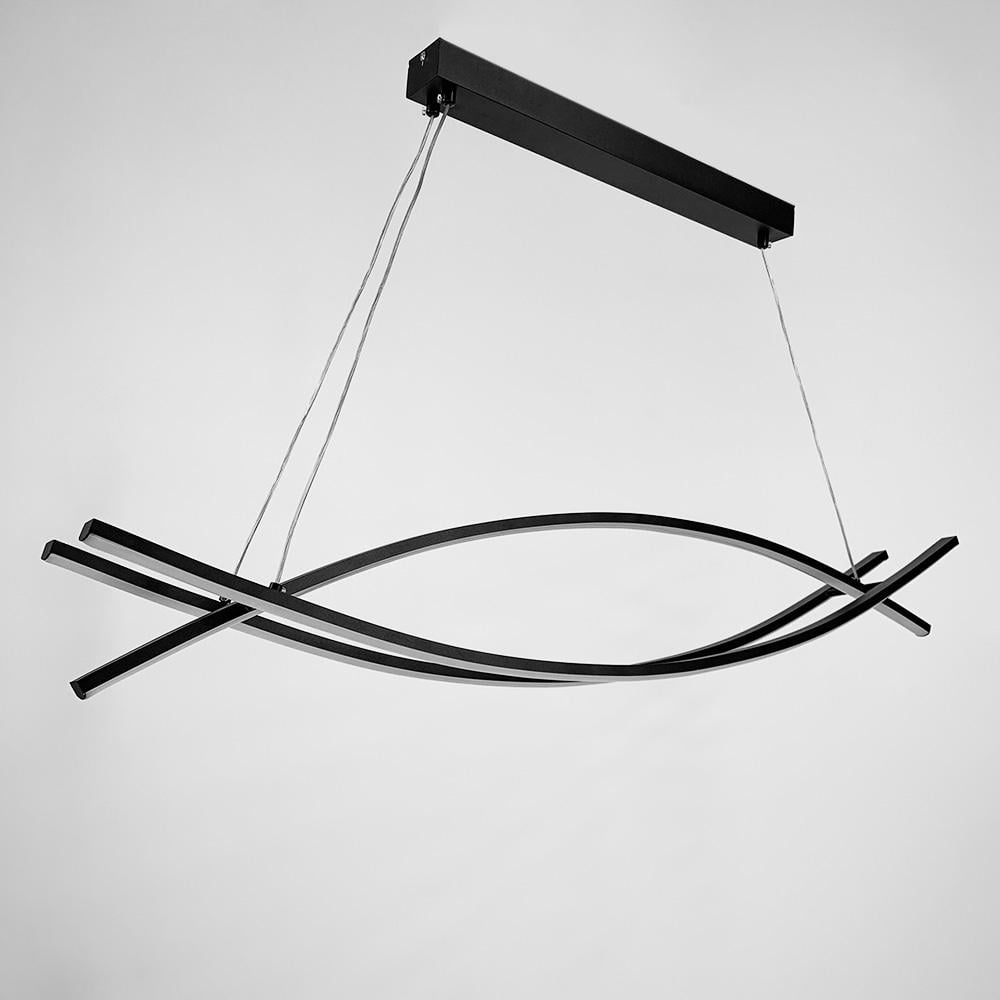 Люстра підвісна Led Light House LNF-17388 73W 100 см Чорний