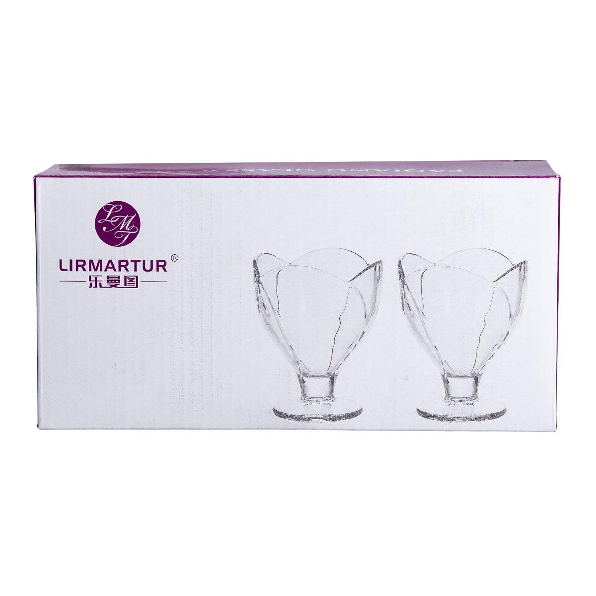 Набір креманок скляних на ніжці для десертів/морозива/желе 6 шт. 180 мл (HP-YH-64) - фото 6 Набір креманок скляних на ніжці для десертів/морозива/желе 6 шт. 180 мл (HP-YH-64) - фото 6