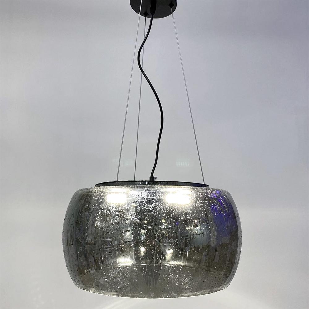 Светильник Rain pendant AG 07/3 с графитовым плафоном с эффектом мокрого стекла