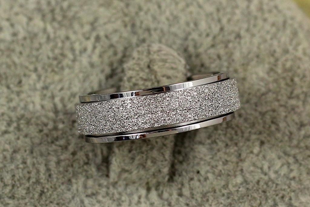 Кольцо Xuping Jewelry шлифовка р. 17 Серебристый