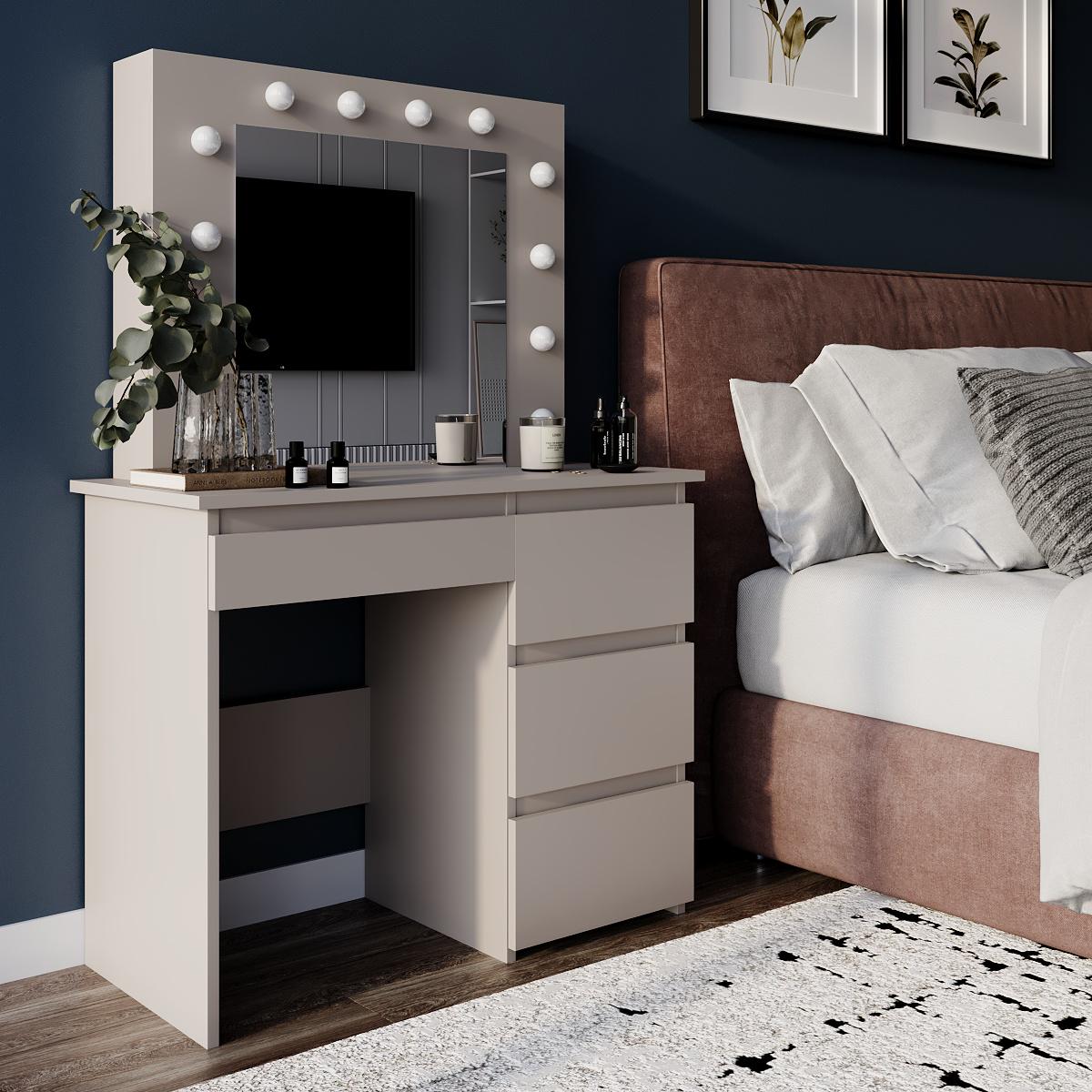 Туалетний столик Beauty 940х430х1400 мм Кашемір (GATB31141400000) - фото 5 Туалетний столик Beauty 940х430х1400 мм Кашемір (GATB31141400000) - фото 5