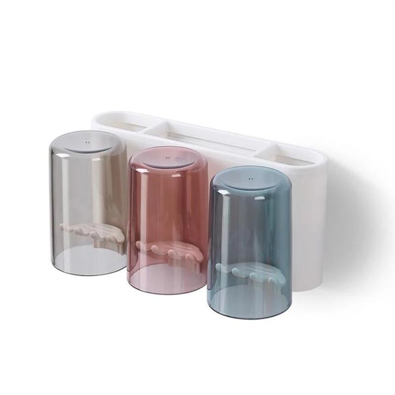 Тримач для зубних щіток настінний ECOCO зі стаканами 3 шт. (25763768)