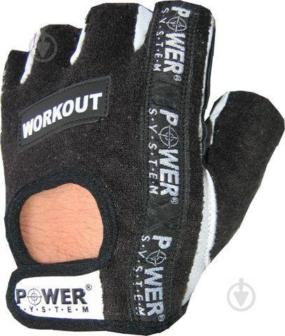 Перчатки для фитнеса и тяжелой атлетики Power System Workout PS-2200 M Black