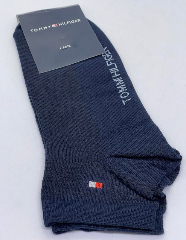 Носки мужские короткие Tommy Hilfiger р. 40-45 Темно-синий (38672)