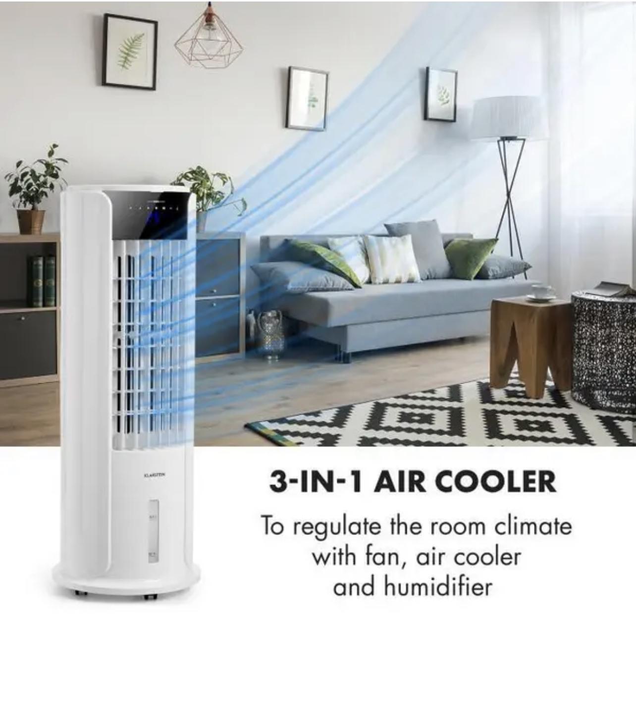 Вентилятор-охладитель KLARSTEIN Skyscraper Horizon CoolBreeze 60W 486m3/h 3,5 л (10032336) - фото 3