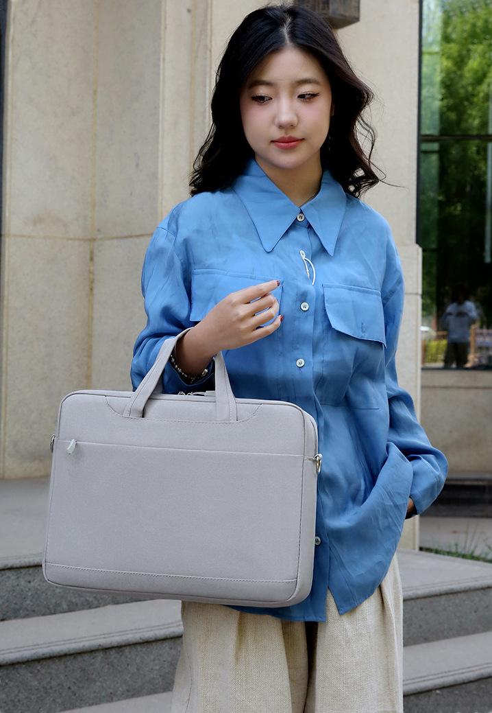 Сумка для ноутбука 17-17,3" протиударна велика Сіра (IBN048S) - фото 14