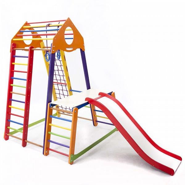 Детский спортивный комплекс SportBaby BambinoWood Color Plus 1-1 (BambinoWood-ColPlus1-1-4) Детский спортивный комплекс SportBaby BambinoWood Color Plus 1-1 (BambinoWood-ColPlus1-1-4)