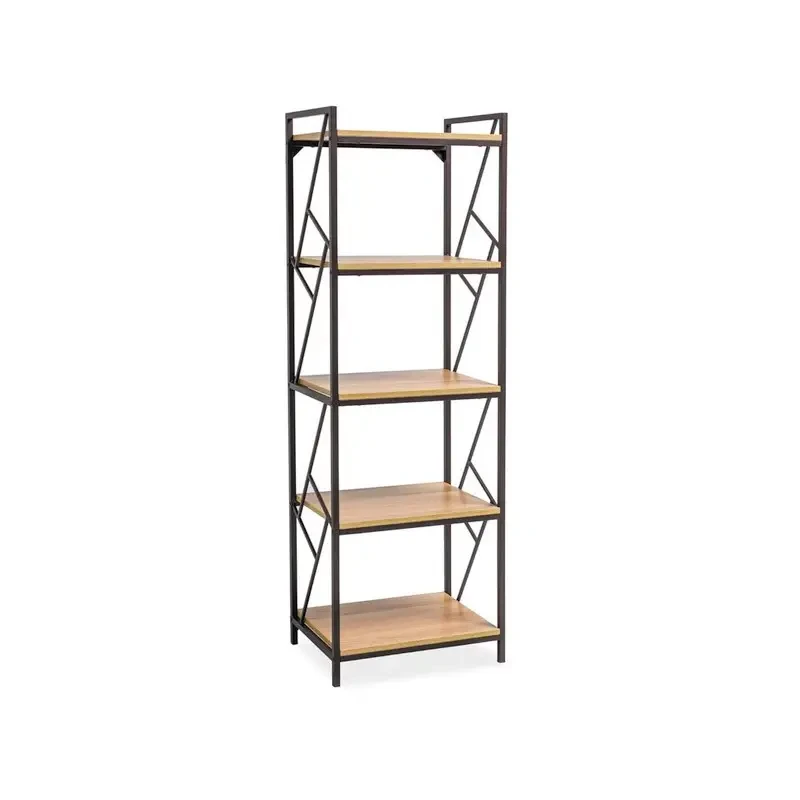 Стеллаж Loft NS-1966 с полками узкий для работы и кабинет Черный (3075773638)