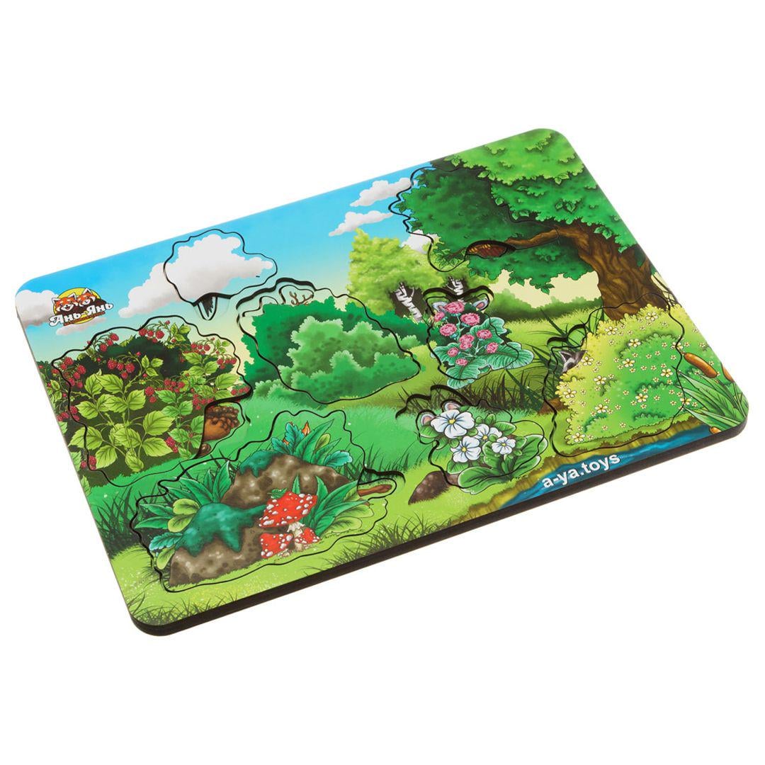 Деревянный сортер-пазл А где же звери? Лес (192795)