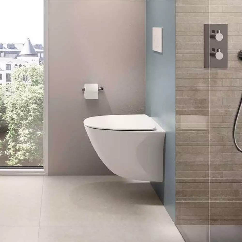Унітаз підвісний RAK Ceramics Sensation SENWC1446AWHA/SENSC3901WH безобідковий з кришкою Soft Close (35476176) Унітаз підвісний RAK Ceramics Sensation SENWC1446AWHA/SENSC3901WH безобідковий з кришкою Soft Close (35476176)
