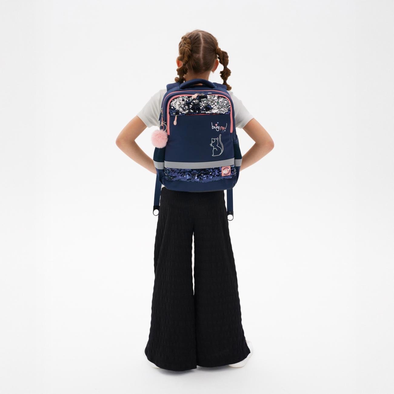 Школьный рюкзак с чехлом от дождя YES Be Like a Cat S-52 Ergo (559885) - фото 6 Школьный рюкзак с чехлом от дождя YES Be Like a Cat S-52 Ergo (559885) - фото 6