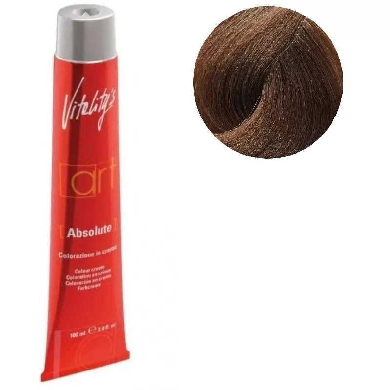 Крем-краска для волос с масляным коктейлем Vitality’s Art Absolute Hair Color Cream 7/2 Светло-бежевый блондин 100 мл