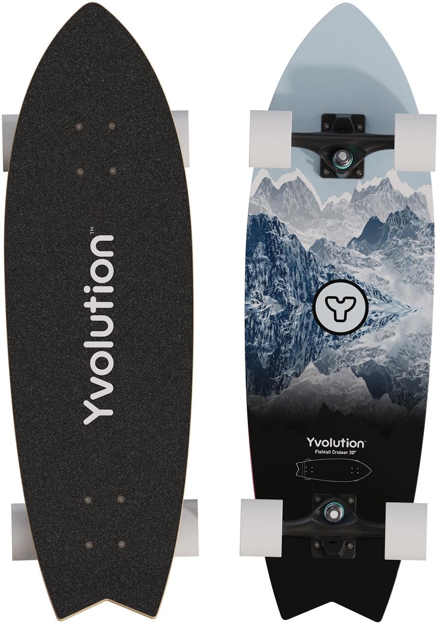 ᐉ Скейтборд для детей Fishtail Cruiser YVolution 76 см Синий