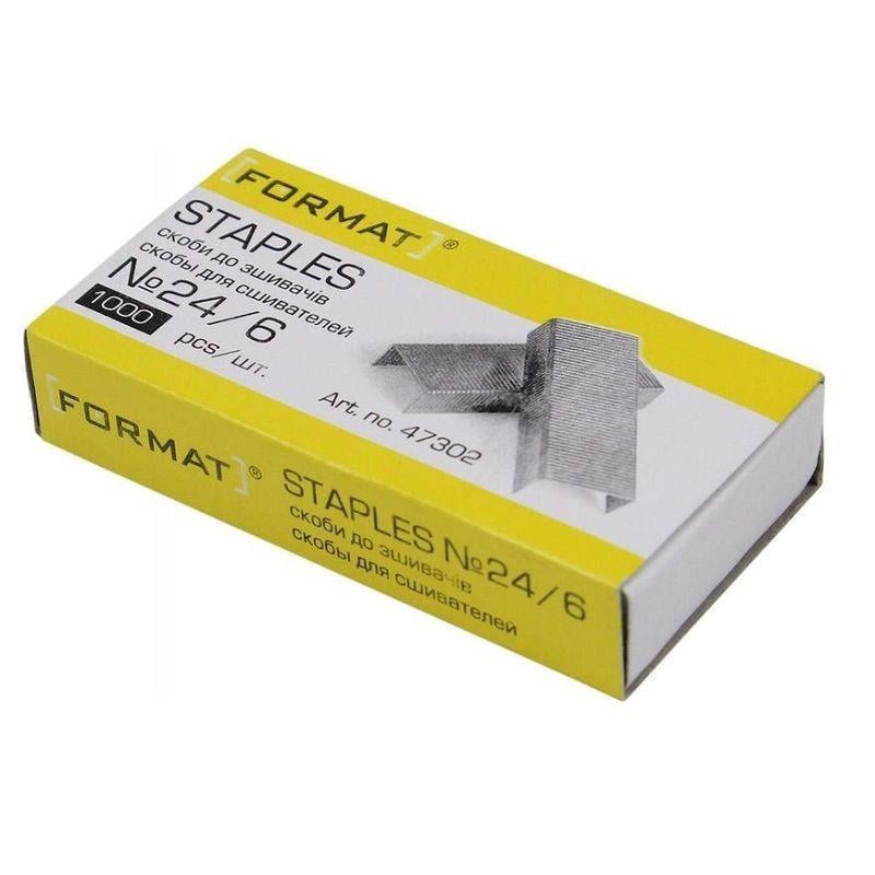 Скобы Format F47302 №24/6 1000 шт. (2837534613)