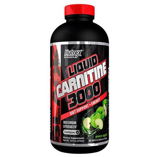 Жироспалювач для спорту Nutrex Liquid Carnitine 3000 473 мл 15 порцій Green Apple