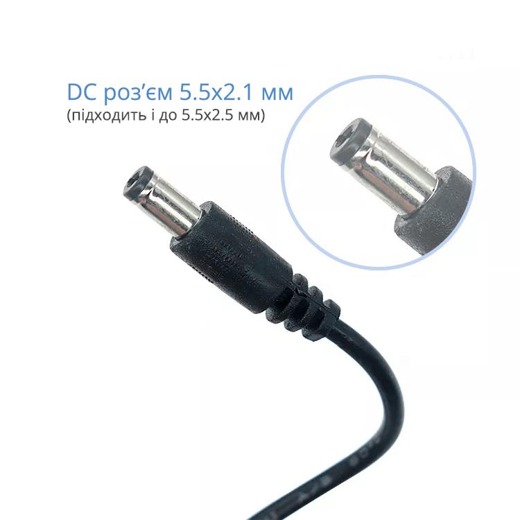 Перехідник-кабель підвищує DC 5,5 мм х 2,1 мм/USB 5V to 12V для Wi-Fi роутера модему від повербанка USB-A 5 В на 12 В DC-connector - фото 4