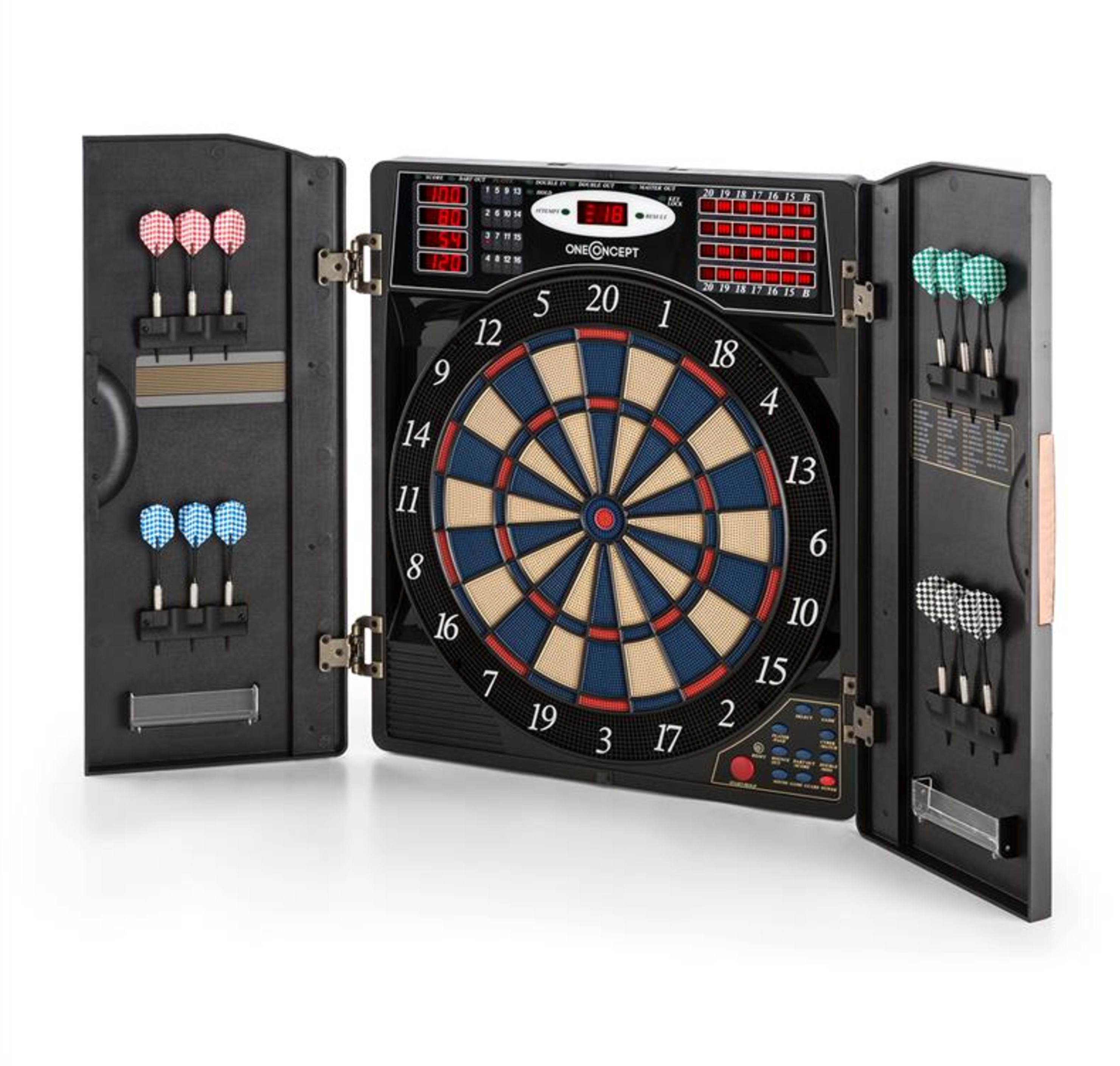 Дартс OneConcept Masterdarter підходить для гри до 16 гравців (10030658) - фото 5 Дартс OneConcept Masterdarter підходить для гри до 16 гравців (10030658) - фото 5