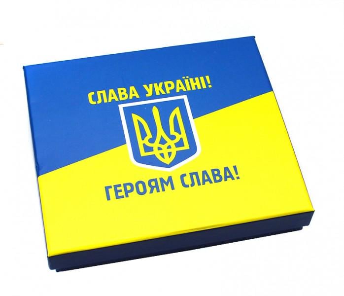 Запальничка бензинова ''Доброго вечора Ми з України'' з балончиком бензину/кремні 7 шт. та гнот в подарунковій коробці (62218) - фото 2