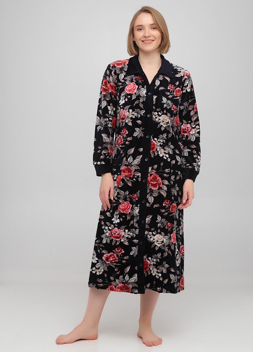 Домашний женский халат Romeo Life 2XL Черный (3530-11) Домашний женский халат Romeo Life 2XL Черный (3530-11)