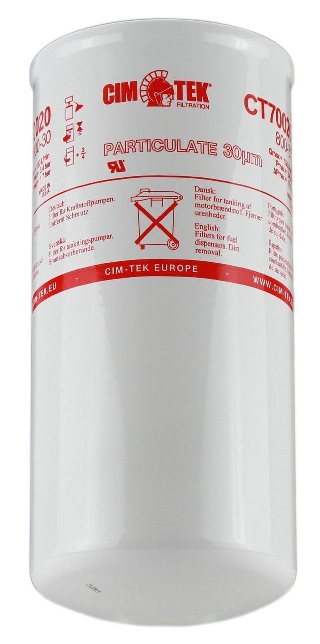 Фильтр тонкой очистки топлива CIM-TEK 800-30 фильтрация 30 микрон до 150 л/мин (PT_CT70020)
