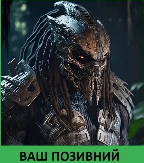 Шеврон-патч PREDATOR Хижак Кат персоналізований (УЖ159)