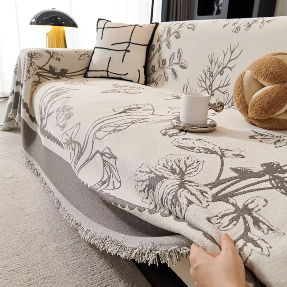 Плед покрывало на диван и кровать для мягкой мебели узор бабочка 180х230 см Серый - фото 2 Плед покрывало на диван и кровать для мягкой мебели узор бабочка 180х230 см Серый - фото 2