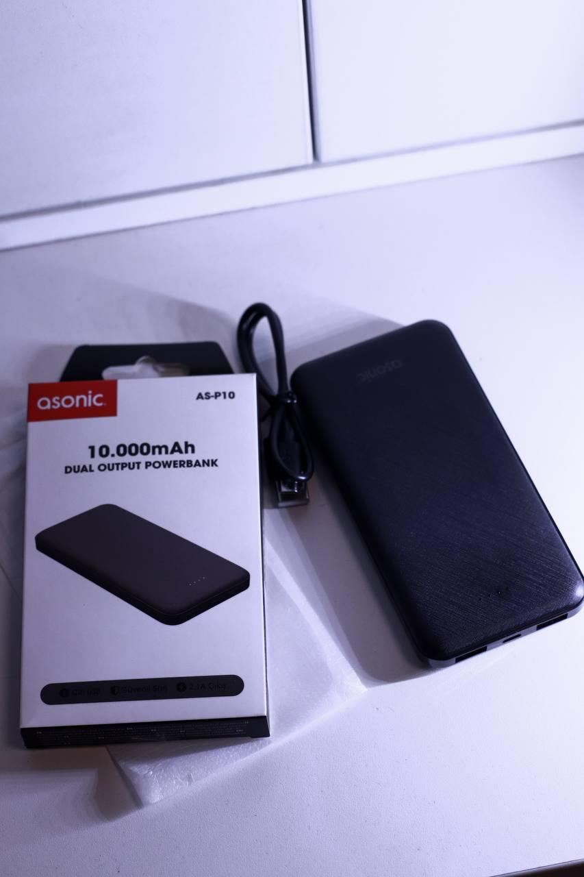 Повербанк Asonic AS-P10 10000 mAh 2,1 A 10 W Black - фото 7