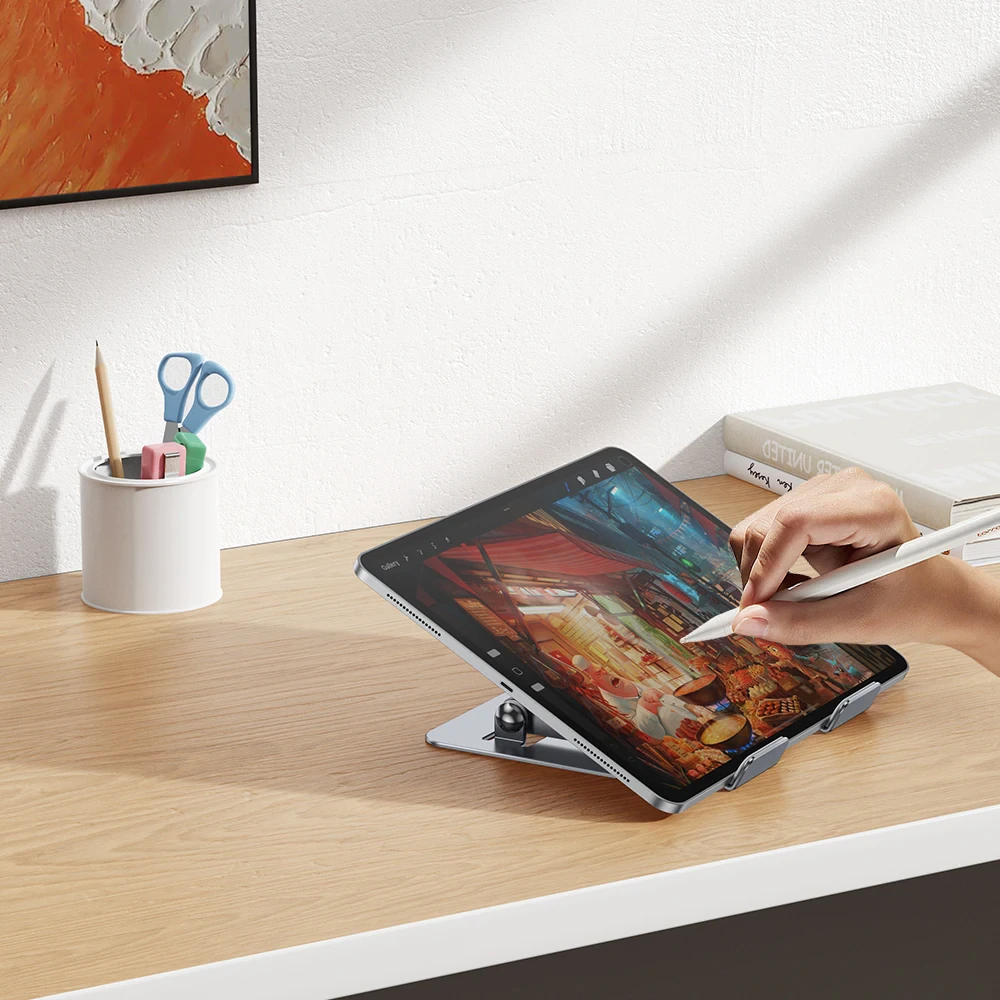 Підставка для планшета та ноутбука Earldom EH204 універсальна 5,1-12,9" Сірий (15297571) - фото 6 Підставка для планшета та ноутбука Earldom EH204 універсальна 5,1-12,9" Сірий (15297571) - фото 6