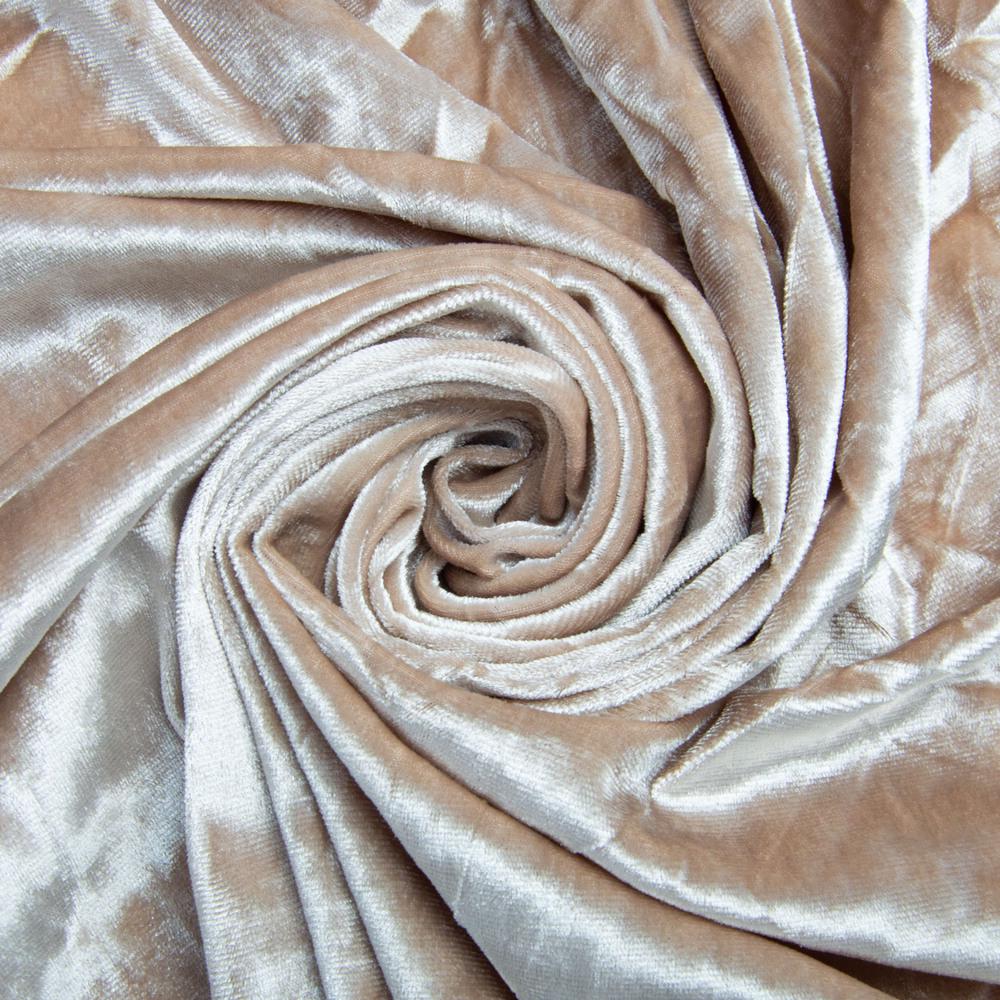 Ткань бархат Li Светлый беж (24836)