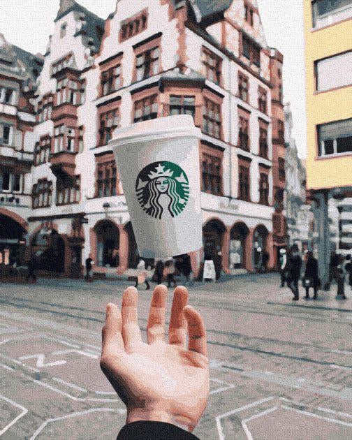 Картина по номерам Brushme "Кружка Старбакс" 40х50 см (BK-GX26598) Картина по номерам Brushme "Кружка Старбакс" 40х50 см (BK-GX26598)