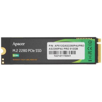 SSD-накопитель Apacer AS2280P4U Pro 512GB M.2 2280 (AP512GAS2280P4UPRO-1)