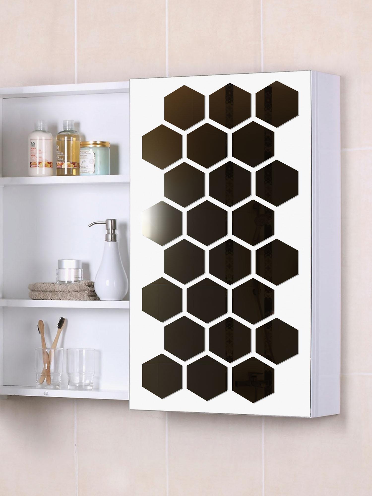 Наклейка интерьерная Соти-96 на стену 9,6х8,3 см 24 шт. Черный (21994093)