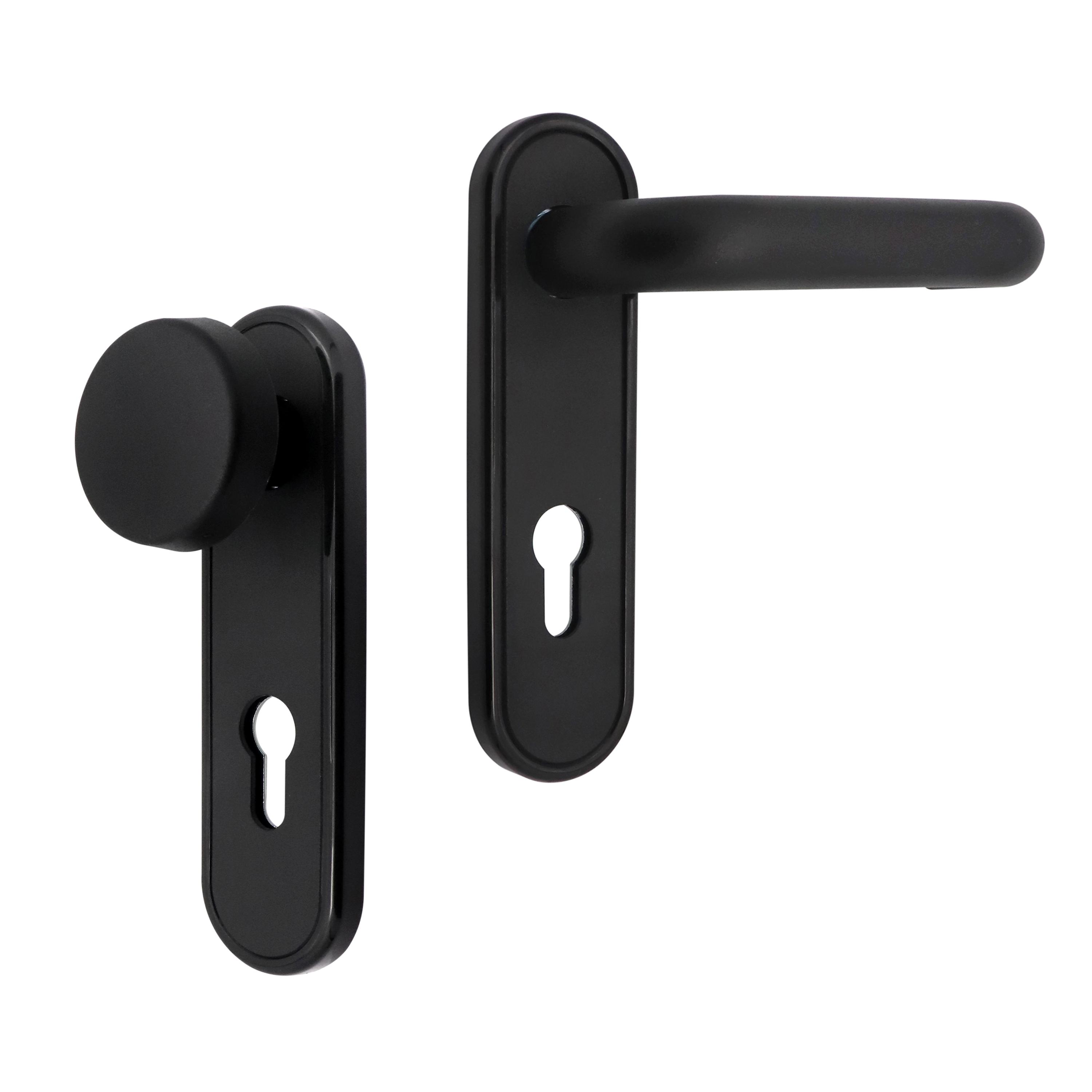 Ручки противопожарные на планке CISA 07070.24 фиксированная-нажимная Черный